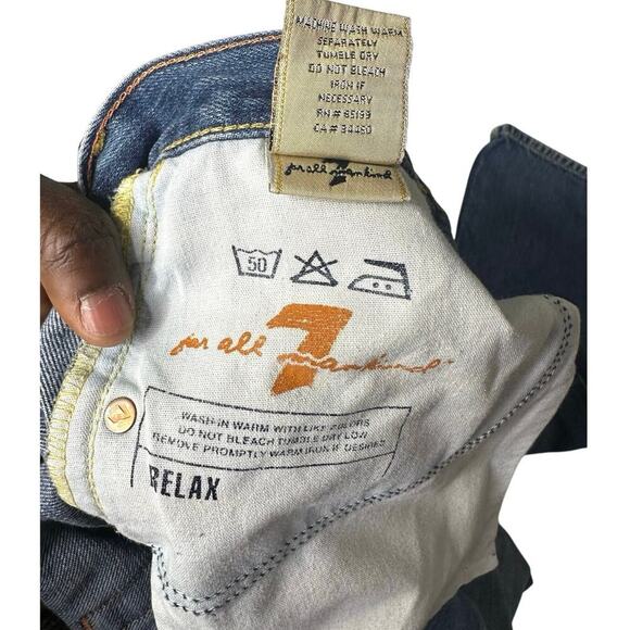 7‎ 4 All Mankind MEN’S RELAXED FIT JEANS Size 34 - Picture 8 of 13